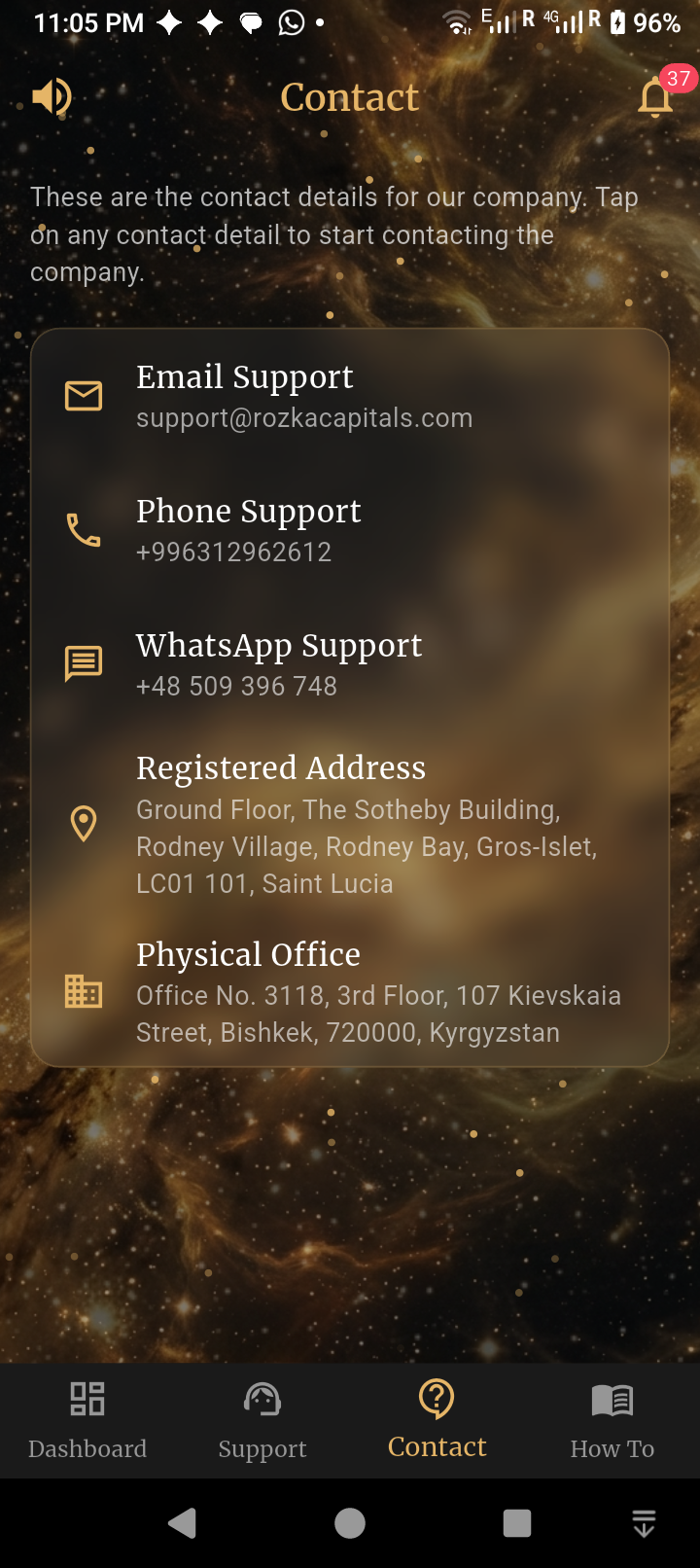 Broker Contact Hub Screen