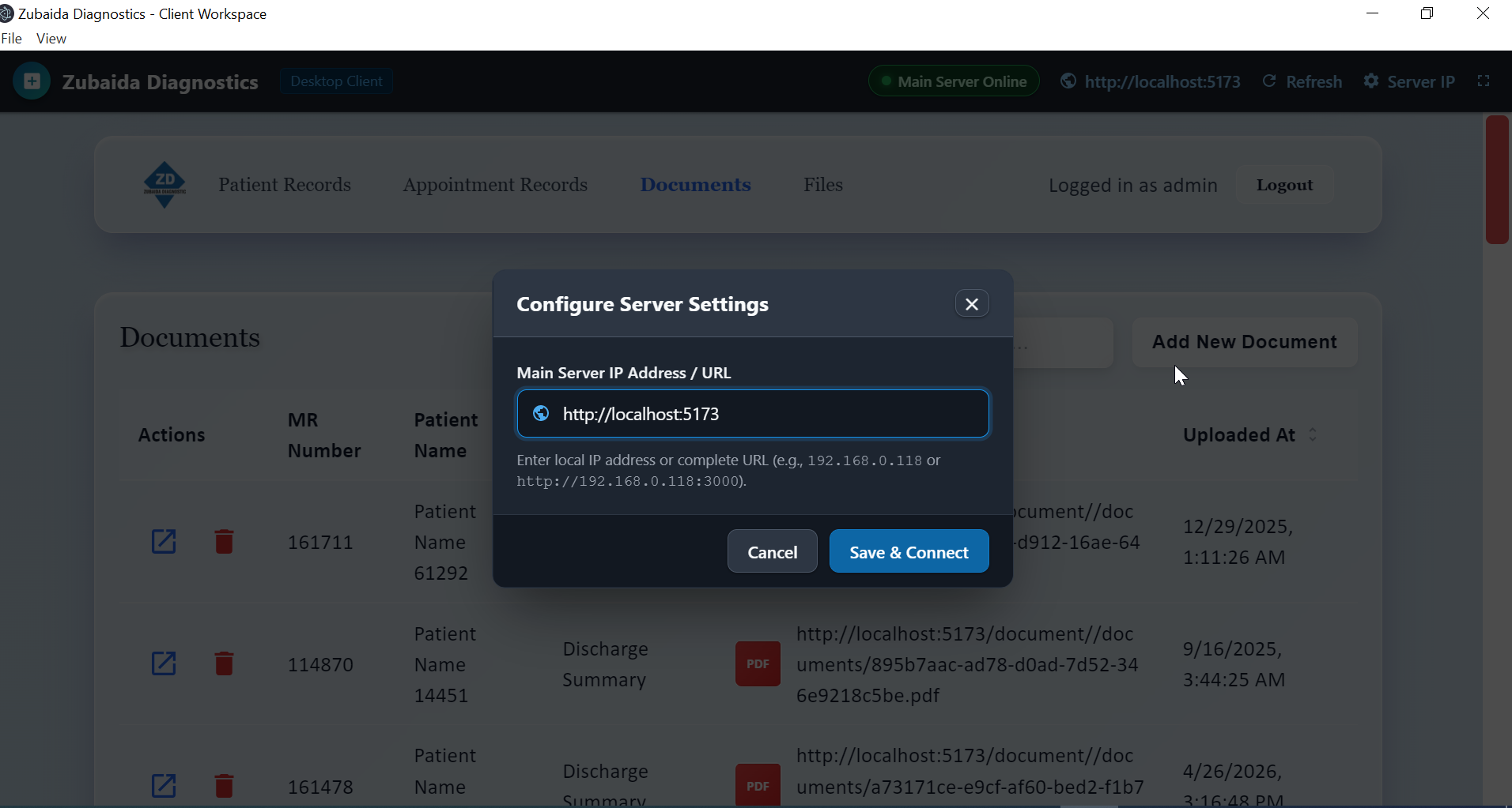 Electron Server IP Configuration