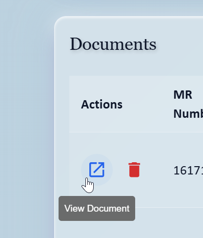 Open Document Button